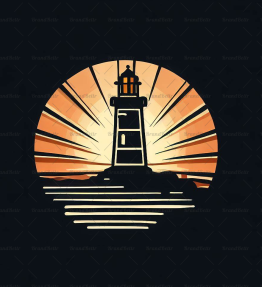 Leuchtturm bei Sonnenuntergang